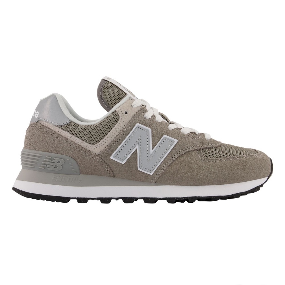 New Balance 574 Gray and White Athletic Shoes - Women’s 6.5-7